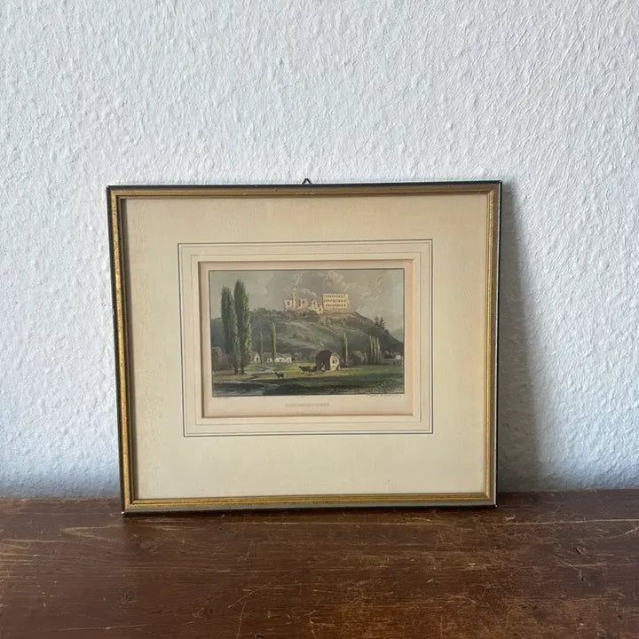 [BUNJANG] Alt Leiningen Vintage Landscape Framed Print / 독일)빈티지 Alt Leiningen 풍경액자