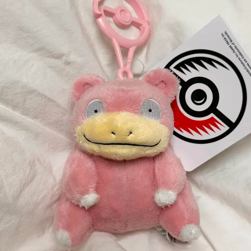 [BUNJANG] Pokemon Slowpoke Carabiner Mascot Plush Keychain / [새상품] 포켓몬스터 야돈 카라비너 마스코트 인형 키링