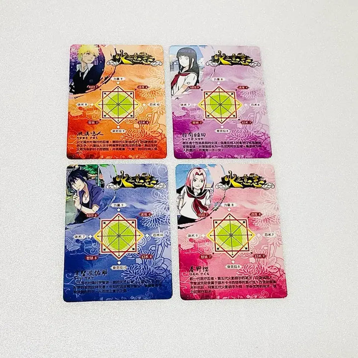 [BUNJANG] Naruto Sasuke Sakura Hinata Rare Card Set / 나루토-나루토/사스케/사쿠라/히나타 레어 카드 set
