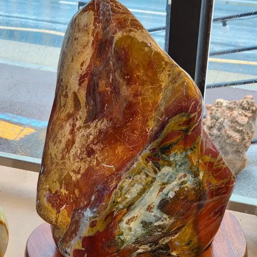 [BUNJANG] Argentinian Red Agate Stone (35x50x18mm) / 아르헨티나 붉은 아가석 35~50~18