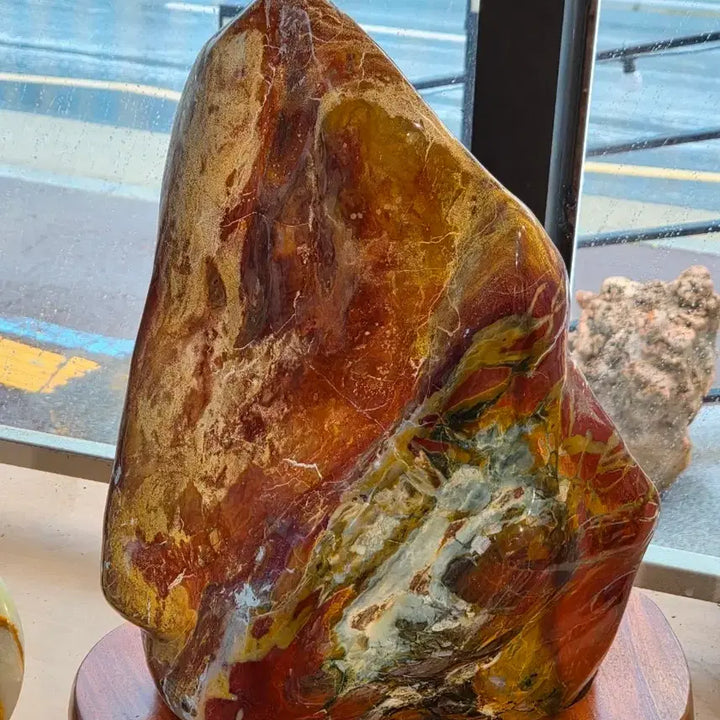 [BUNJANG] Argentinian Red Agate Stone (35x50x18mm) / 아르헨티나 붉은 아가석 35~50~18