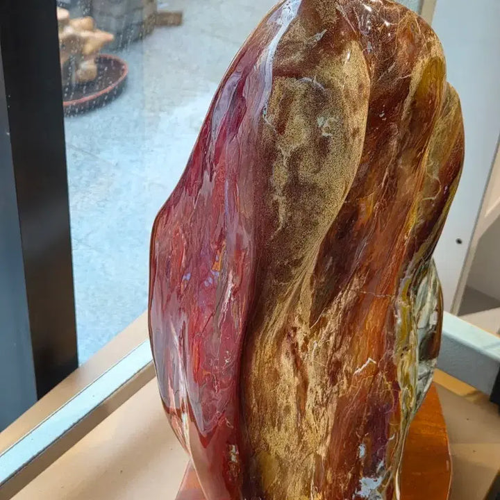 [BUNJANG] Argentinian Red Agate Stone (35x50x18mm) / 아르헨티나 붉은 아가석 35~50~18