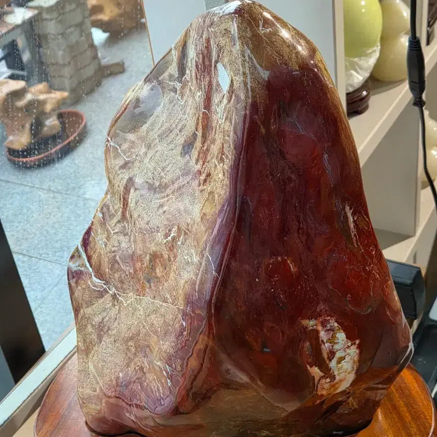 [BUNJANG] Argentinian Red Agate Stone (35x50x18mm) / 아르헨티나 붉은 아가석 35~50~18