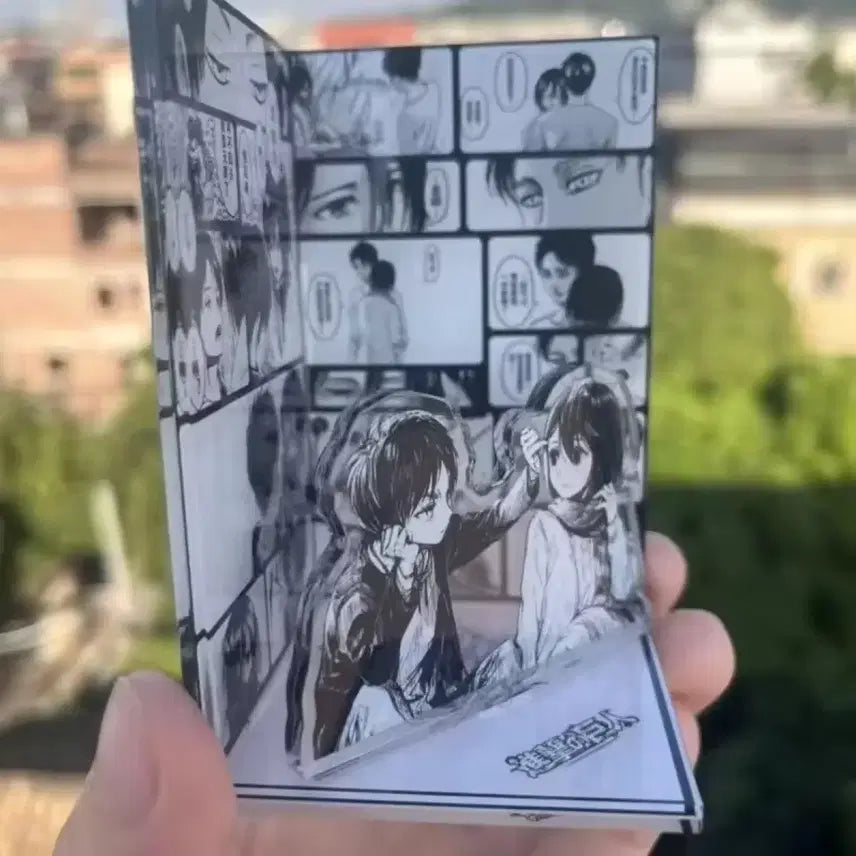[BUNJANG] Attack on Titan Eren &amp; Mikasa Acrylic Standee / 진격거인 아크릴 스탠드 굿즈 에렌 미키사 장식 전시
