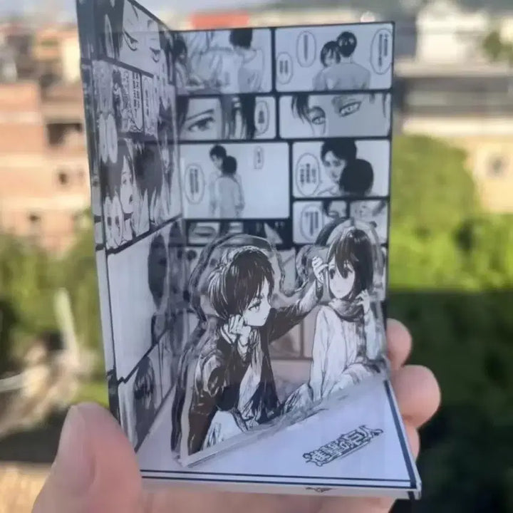 [BUNJANG] Attack on Titan Eren &amp; Mikasa Acrylic Standee / 진격거인 아크릴 스탠드 굿즈 에렌 미키사 장식 전시