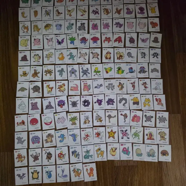 [BUNJANG] Pokemon 1st Gen 138 Stickers Bundle Set (Mixed) / 포켓몬 띠부씰 1세대 138장 일괄판매합니다(혼합씰)