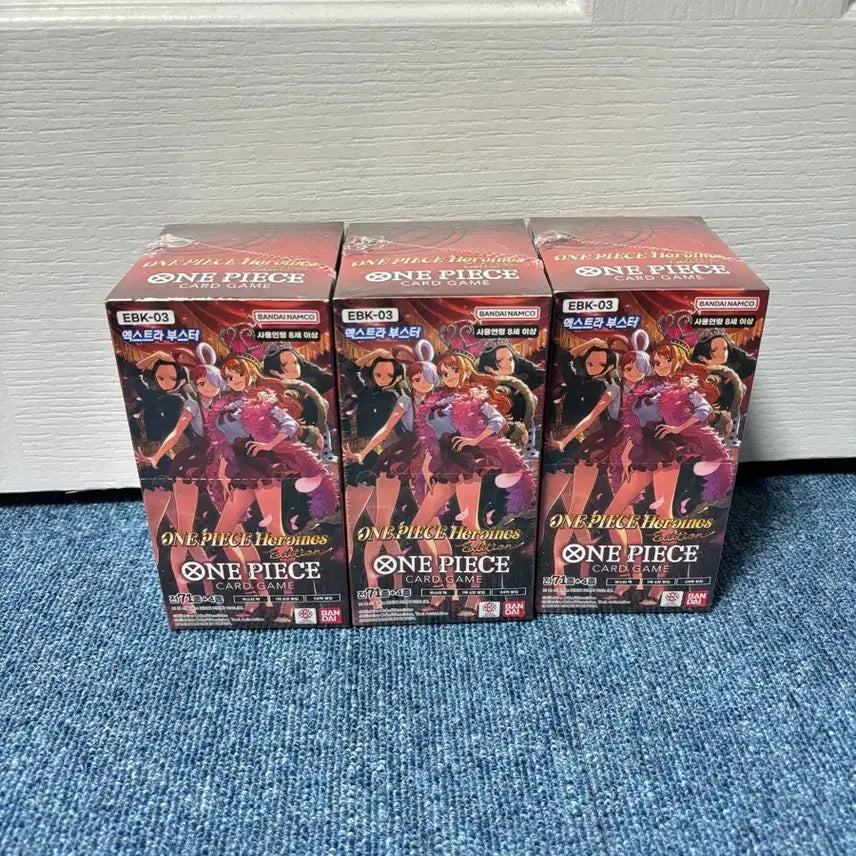 [BUNJANG] One Piece Heroines EBK-03 Trading Card Box Bundle (Sealed) / 일괄 미개봉) 원피스 카드박스 히로인즈 EBK-03 슈링크0