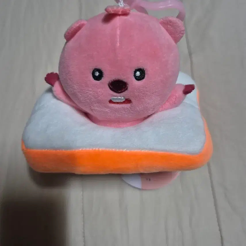 [BUNJANG] Zanmang Loopy Bread Keychain Plush / 잔망루피 식빵 키링인형 (새상품)