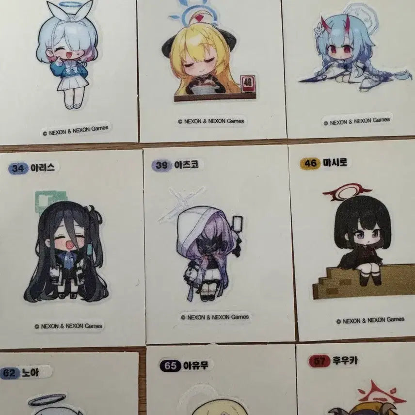 [BUNJANG] Blue Archive GS25 Collaboration Sticker Bundle / 블루아카이브 gs25 1차 콜라보 띠부실 띠부띠부실 일괄