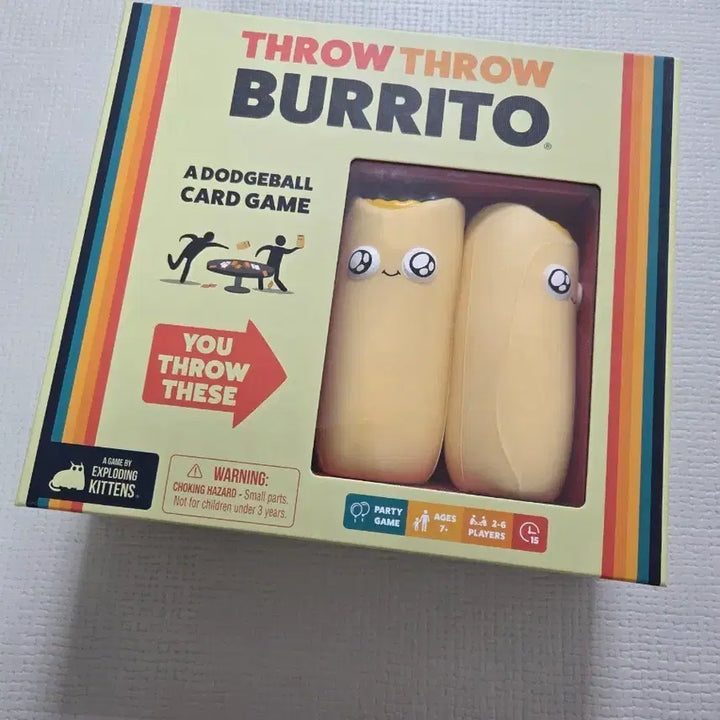 [BUNJANG] Exploding Kittens Throw Throw Burrito Board Game (English Edition, Unsealed) / 익스플로딩 키튼 Throw Throw Burrito 보드게임 영어 영문판 (새상품, 개봉 노플)