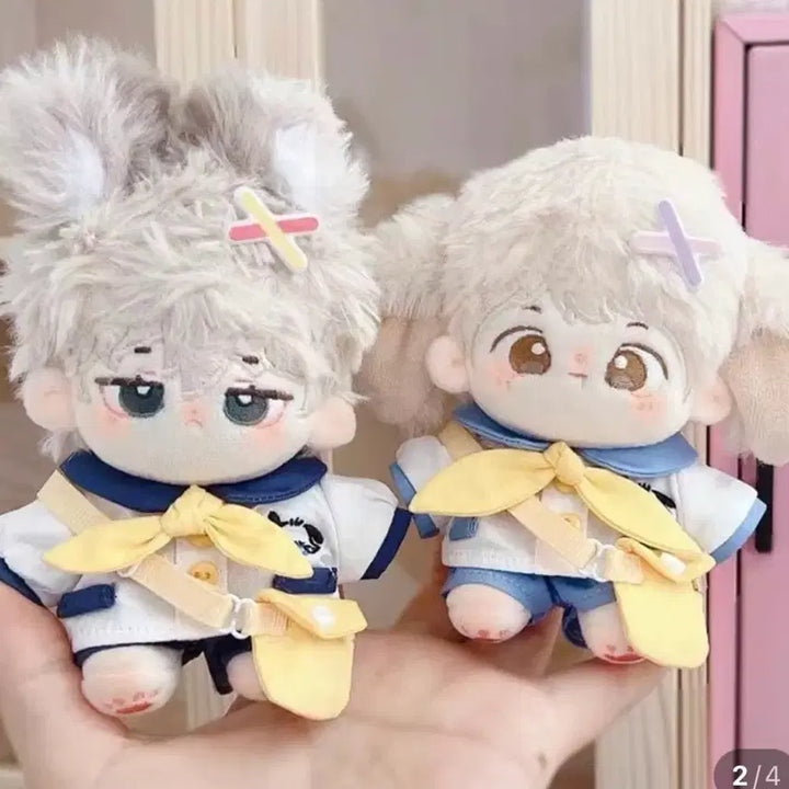 [BUNJANG] 10cm Doll Clothes Set - Kindergarten Uniform Style / 옷판매) 유치원 솜인형옷 네이비 10cm 10깅