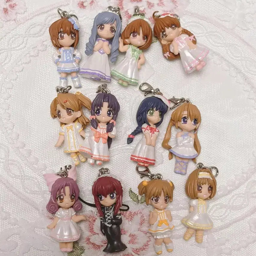 [BUNJANG] Sister Princess Classic Bishoujo Figure Keychain Bundle Set / 시스터 프린세스 고전 미소녀 피규어 키링 일괄