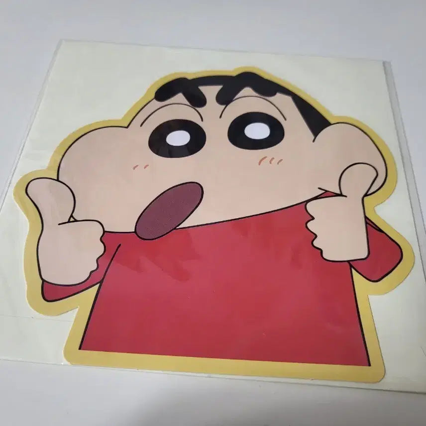 [BUNJANG] Crayon Shin-chan Thumbs-Up Card / 짱구 따봉 모양 카드