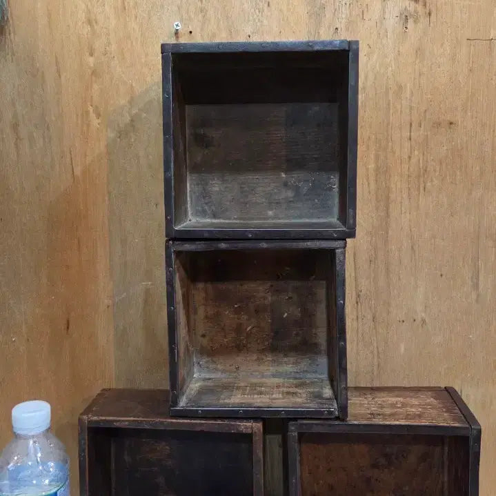 [BUNJANG] Japanese Colonial Period Wooden Rice Measure Set (4 pieces) / 일제강점기 나무됫박 4점