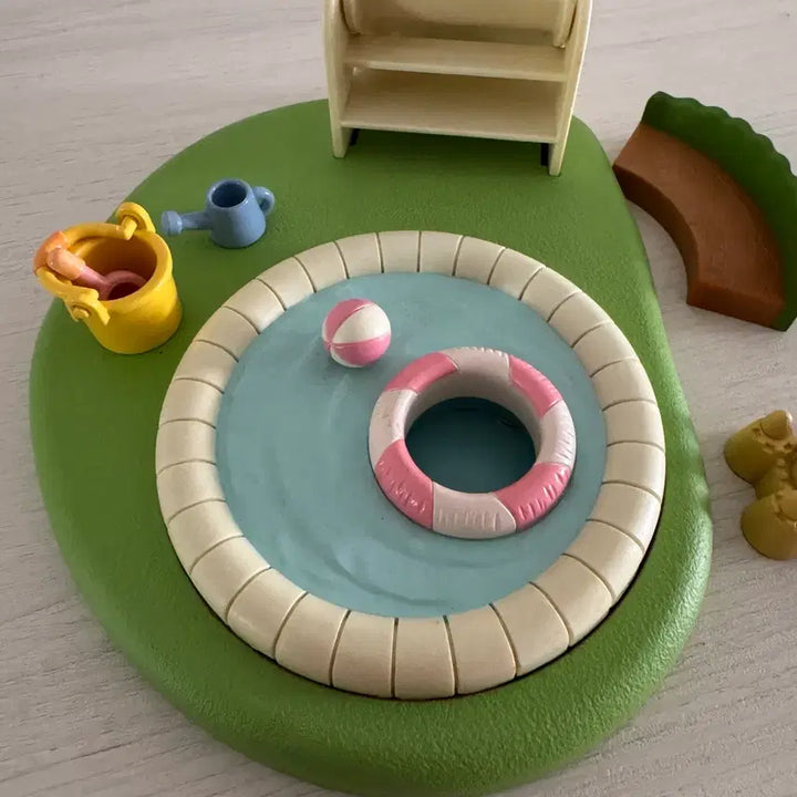 [BUNJANG] Sylvanian Families "Forest School" Sandbox &amp; Pool Set (Discontinued) / 2636)단종)올드)실바니안 숲속의 유치원 모래&amp;풀장 모래놀이 수영장