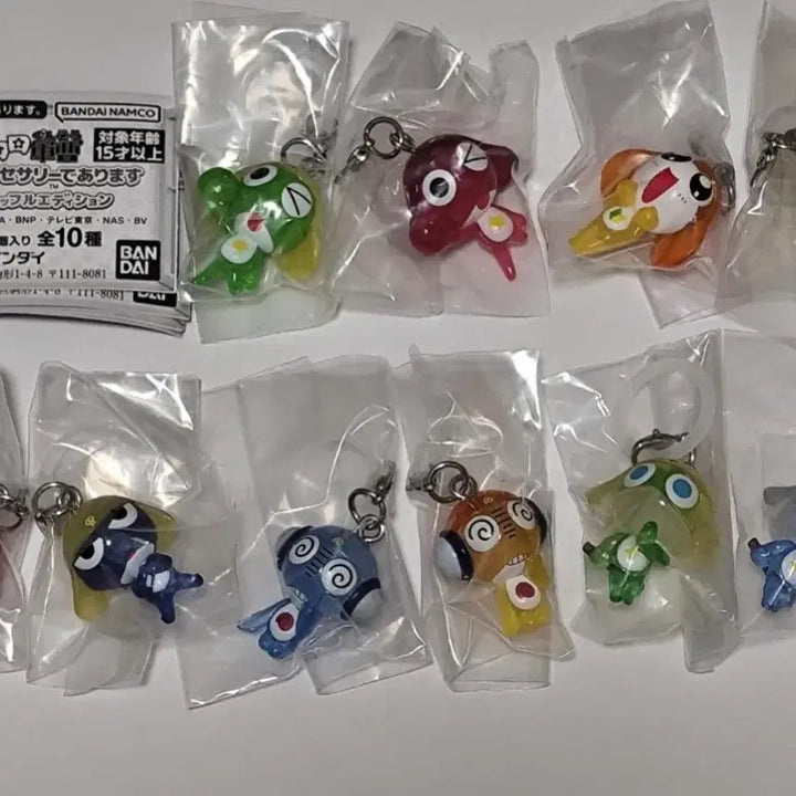 [BUNJANG] Keroro Color Shuffle Mezushi Sealed 10-Piece Bundle Set / 케로로 컬러셔플 메지루시 미개봉 10종 일괄