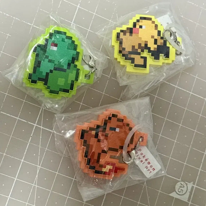 [BUNJANG] Pokemon Pixel Art Collection - Together We Walk Meijirushi Set / 포켓몬 가챠 픽셀아트 함께 걸어요 메지루시 세트 이상해씨,파이리,피카츄