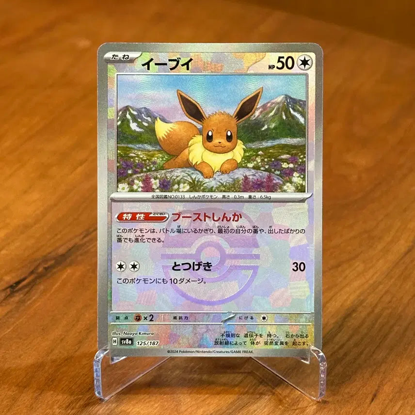 [BUNJANG] Pokemon Card Eevee Master Ball Mirror Hologram SV8a 125/187 (Japanese) / (일판) 포켓몬카드 이브이 마스터볼 미러 홀로그램 SV8a 125/187