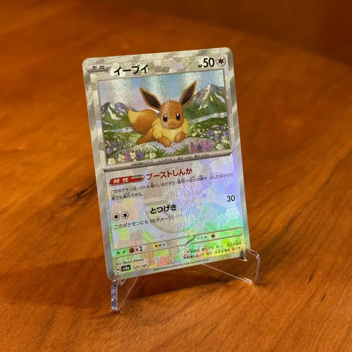 [BUNJANG] Pokemon Card Eevee Monster Ball Mirror Hologram SV8a 125/187 (Japanese) / (일판) 포켓몬카드 이브이 몬스터볼 미러 홀로그램 SV8a 125/187