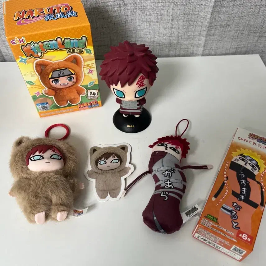 [BUNJANG] Naruto Gaara Doll &amp; Figure Goods Bundle Set / 나루토 가아라 인형 피규어 굿즈 세트