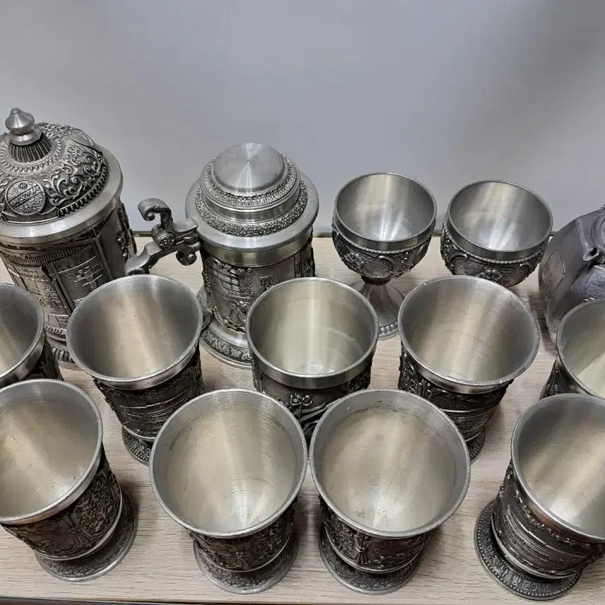 [BUNJANG] Pewter Tea Set Bundle / 주서잔.주전자 등 일괄판매 합니다