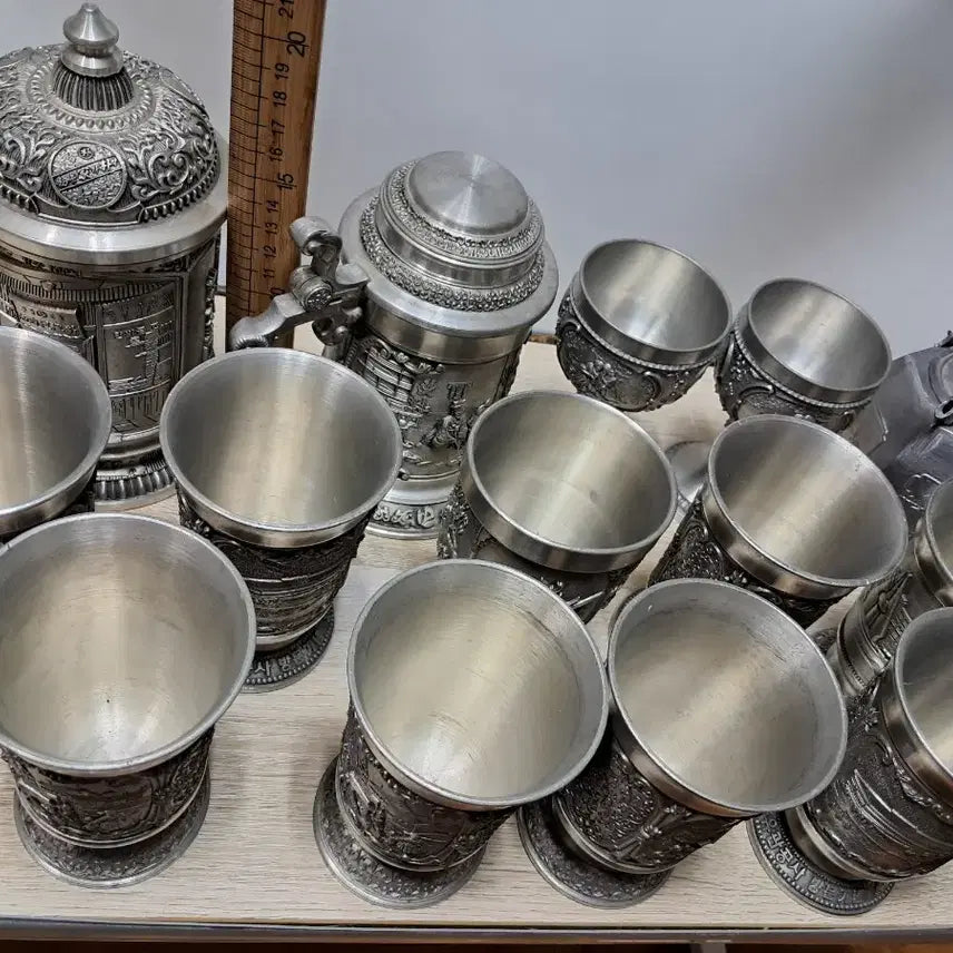 [BUNJANG] Pewter Tea Set Bundle / 주서잔.주전자 등 일괄판매 합니다