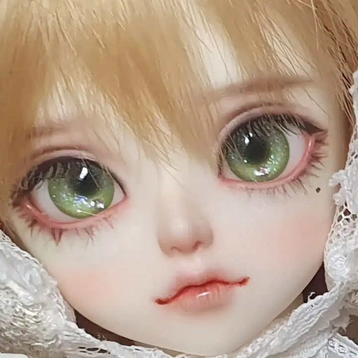 [BUNJANG] 14mm Green Glass Doll Eyes for Ball-Jointed Dolls / 구체관절인형 타오바오 안구 녹색 14mm
