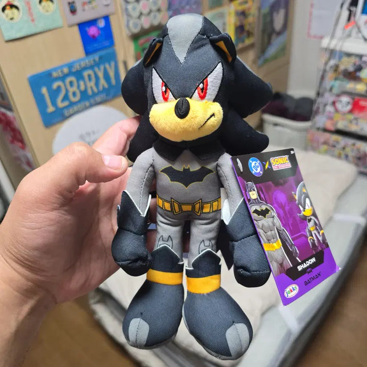 [BUNJANG] Official Shadow Batman Sonic the Hedgehog x DC Comics Plush Toy / 공식 섀도우 배트맨 소닉 더 헤지혹 X DC 코믹스 봉제인형 장난감