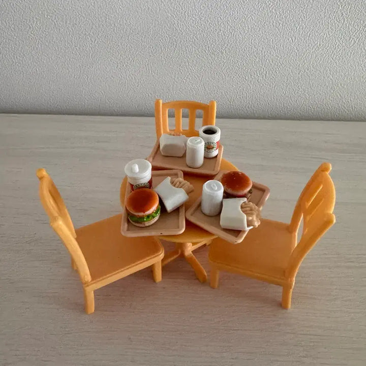 [BUNJANG] Sylvanian Families Hamburger Shop Miniature Accessories Set / 올드)단종)일부소품)실바니안 햄버거 가게 소품