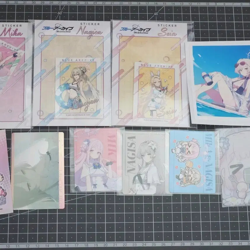 [BUNJANG] Blue Archive Tea Party Paper Goods Bundle Set (Mika, Nagisa, Seia) / 블루아카이브 티파티 지류굿즈 일괄팝니다