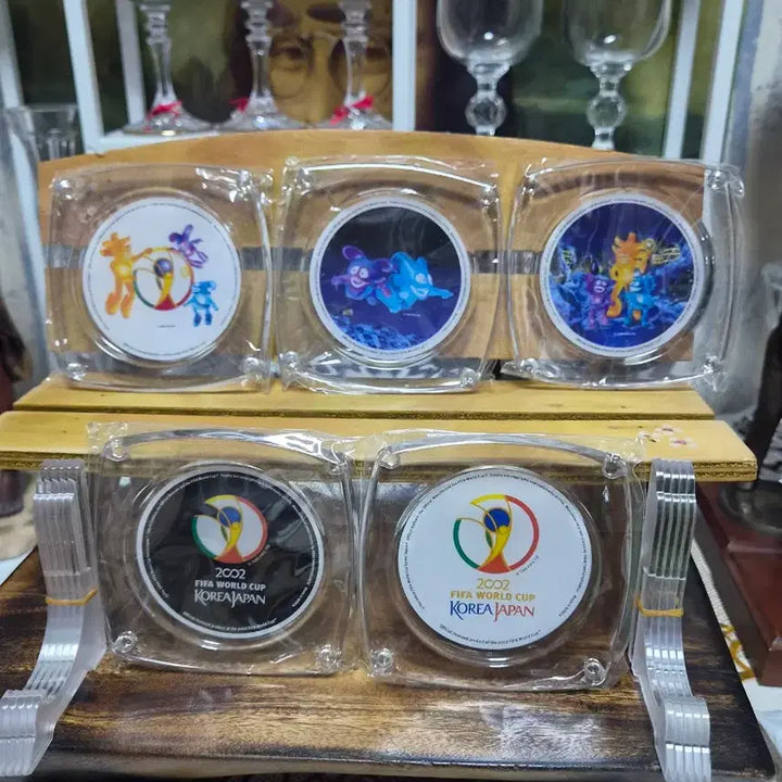[BUNJANG] 2002 FIFA World Cup Official Licensed Souvenir Saucer Set (5 Types) / 2002 월드컵 공식 라이선스 기념품 SAUCER5종세트