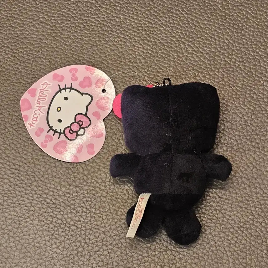 [BUNJANG] Black Kitty Skeleton Headband Keychain / 블랙키티 해골키티 인형키링 스켈레톤 키티 헬로 키티
