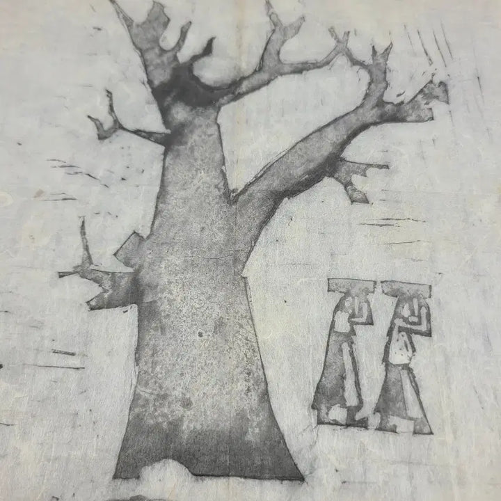 [BUNJANG] Wood and People Engraving Artwork / 나무와 사람들 판화