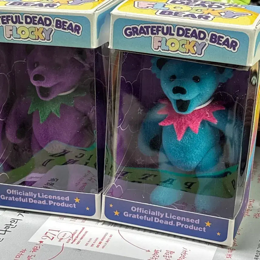 [BUNJANG] Grateful Dead Bear Fluffy Figure Purple / 그레이트풀 데드 베어 플러키 피규어 보라색