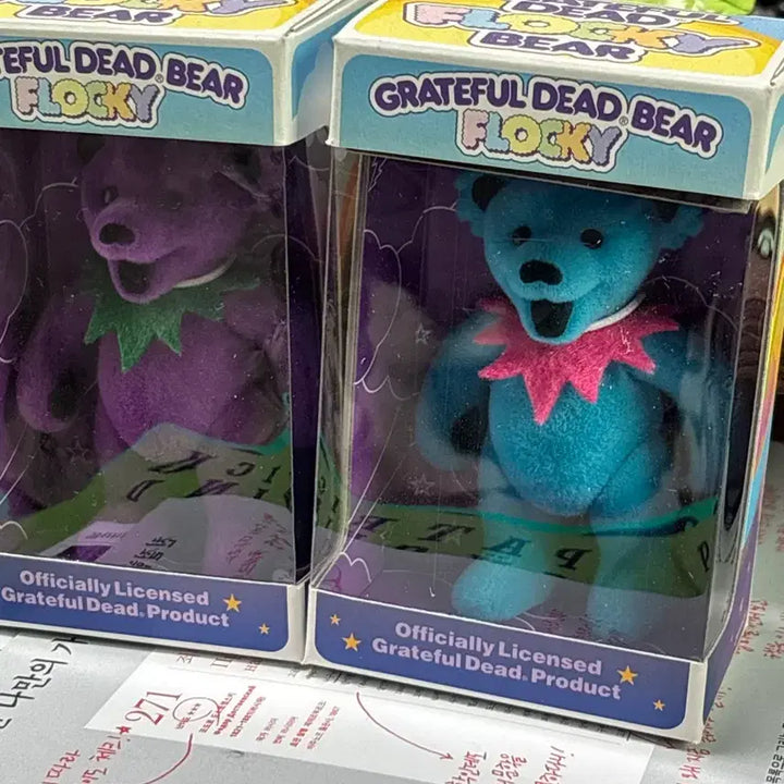 [BUNJANG] Grateful Dead Bear Fluffy Figure Purple / 그레이트풀 데드 베어 플러키 피규어 보라색