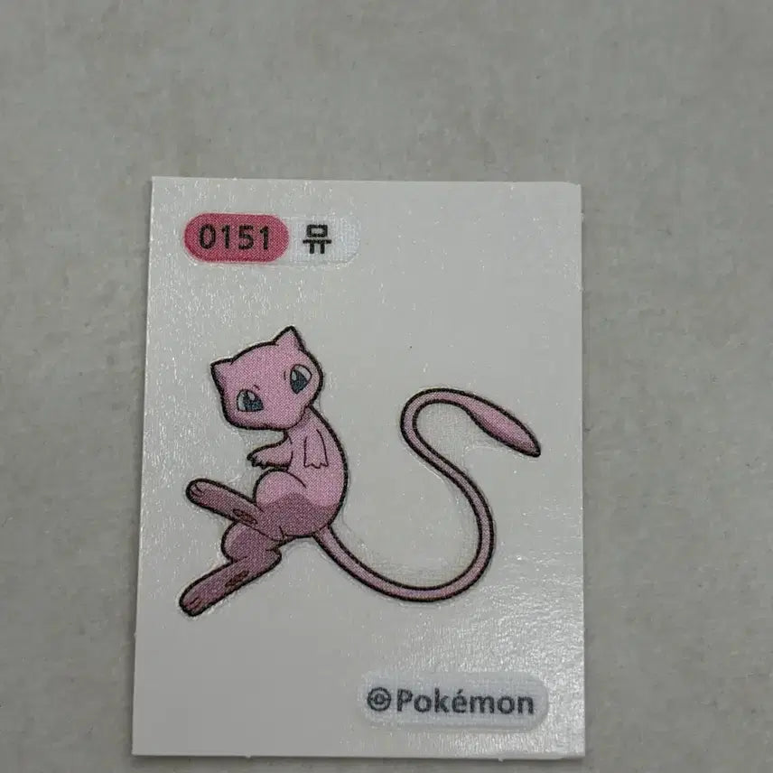 [BUNJANG] Pokemon Bread Mew Sticker / 포켓몬빵 뮤 띠부띠부씰
