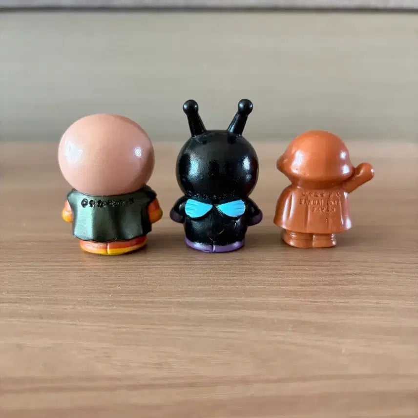 [BUNJANG] Anpanman Baikinman Currypanman Vintage Finger Figurines (Set of 3) / 호빵맨 세균맨 카레빵맨 고전 빈티지 손가락 피규어