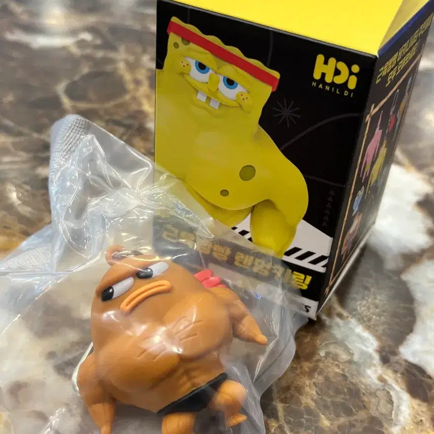 [BUNJANG] SpongeBob Muscle Edition Random Keychain / 스펀지밥 근육빵빵 랜던키링