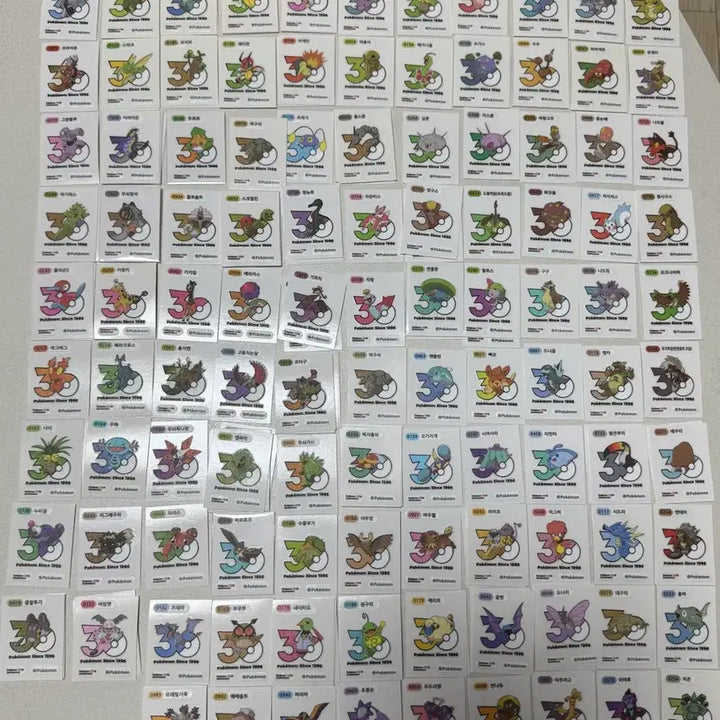 [BUNJANG] Pokemon 30th Anniversary Logo Sticker Bundle / 포켓몬 신상 30주년 로고씰 판매 및 교환