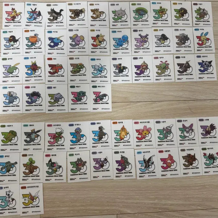 [BUNJANG] Pokemon 30th Anniversary Logo Sticker Bundle / 포켓몬 신상 30주년 1013종 로고씰 판매