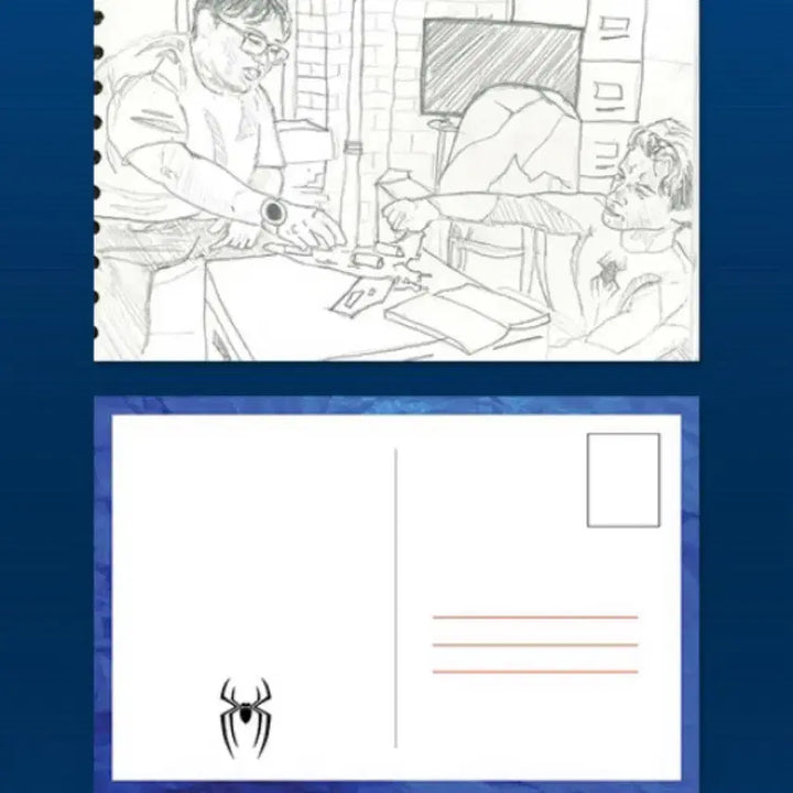 [BUNJANG] Spider-Man Drawing Postcard Special Edition / 스파이더맨 특전 드로잉 엽서 판매