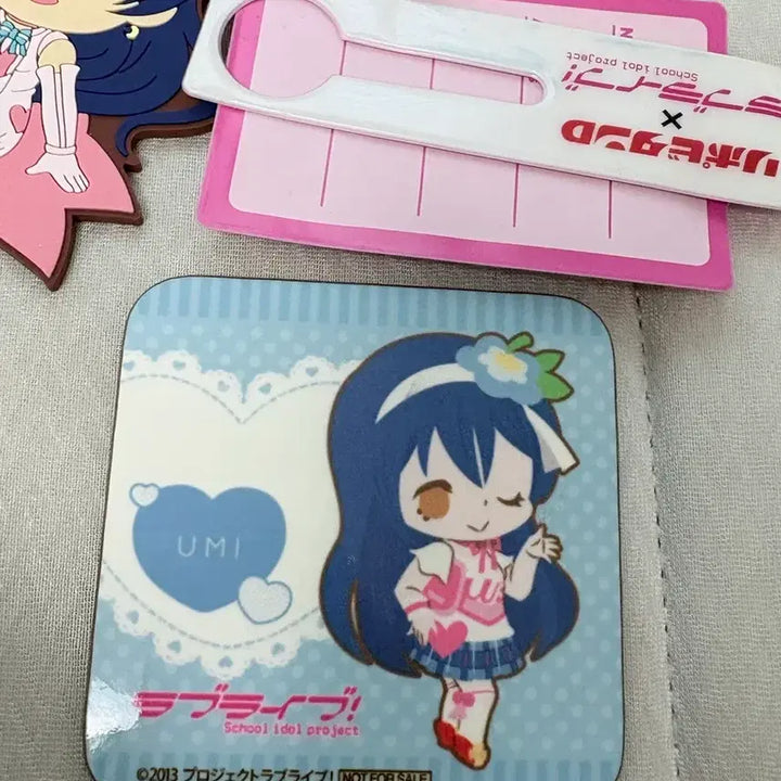 [BUNJANG] Love Live! Umi &amp; Honoka Strap Coaster Keychain Bundle / 러브라이브! 우미 스트랩 컵 코스터 키링 호노카 굿즈 일괄