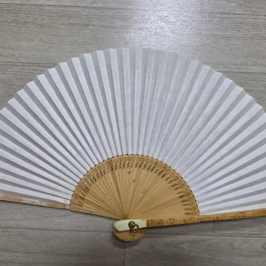 [BUNJANG] Jukseon White Paper Folding Fan / 합죽선