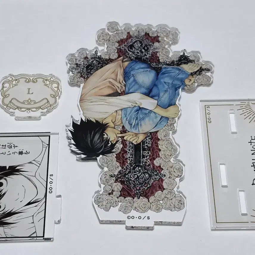 [BUNJANG] Death Note L Acrylic Diorama / 데스노트 원화전 엘 L 아크릴 디오라마