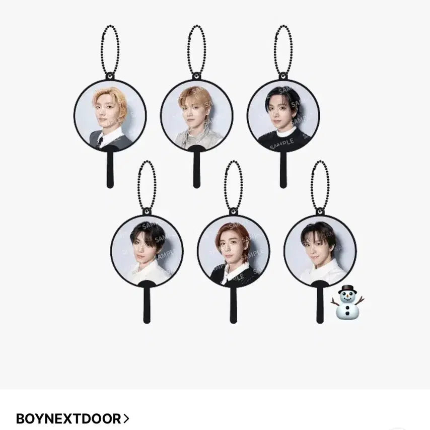[BUNJANG] BOYNEXTDOOR UNHAK Mini Image Picket Keyring Lucky Draw / 보이넥스트도어 운학 미니 이미지 피켓 키링 럭드 양도