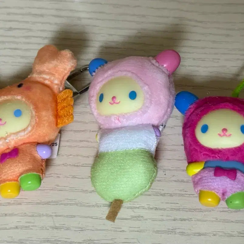 [BUNJANG] Vintage Usahana Doll Cherry Chibitomo Keychain Figure Bundle Set / 고전 우사하나 인형 체리 치비토모 키링 피규어 일괄