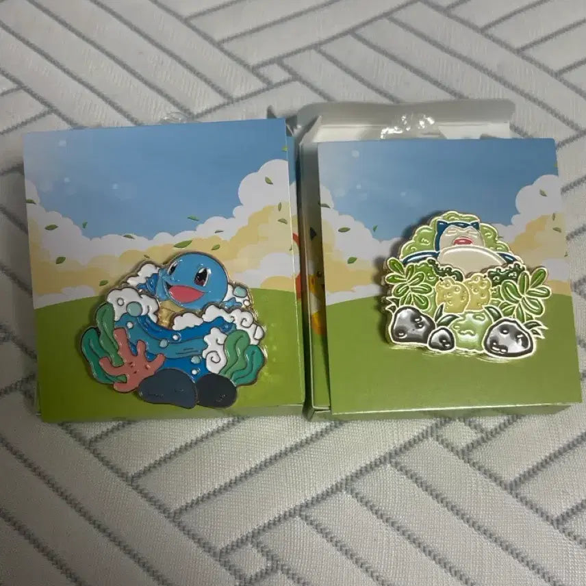 [BUNJANG] Pokemon Ishak Toast Badge Bundle (Squirtle, Snorlax) / 포켓몬 포켓몬스터 이삭토스트 뱃지 꼬부기 잠만보 일괄 판매