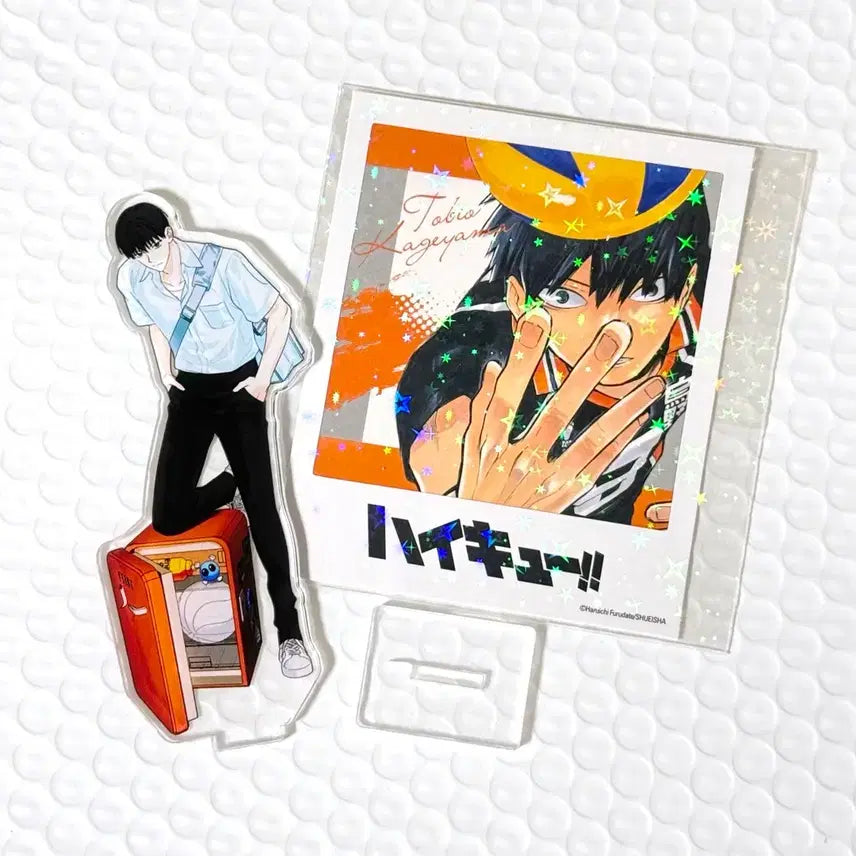 [BUNJANG] Haikyuu!! Kageyama Acrylic Stand &amp; Polaroid Bundle Set / 일괄 하이큐 공굿 폴라로이드 &amp; 비공굿 카게야마 아크릴 스탠드