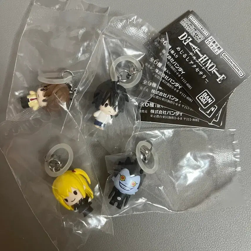 [BUNJANG] Death Note Characters (L, Light, Misa, Ryuk) Set / 데스노트 메지루시 엘 라이토 미사 류크 4종 일괄판매