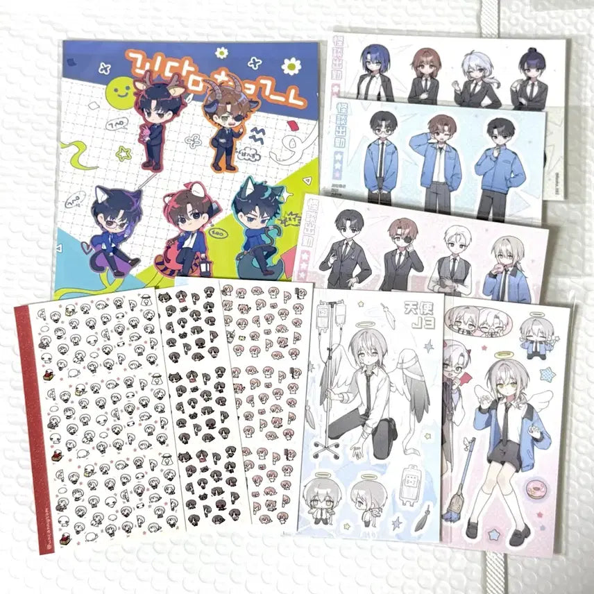 [BUNJANG] Bundle Set Ghost Story Office Life Unofficial Stickers (Kim Soleum, Choi Yowon, Jesam, Baek Saheon, Lee Jaheon, etc.) / 일괄 괴담출근 비공굿 스티커 ( 김솔음 최요원 제삼 백사헌 이자헌 등 )